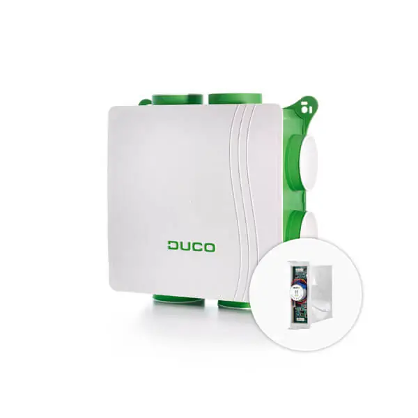 Product image of the DucoBox Focus MEV unit that can be used for zonal ventilation up to 11 zones