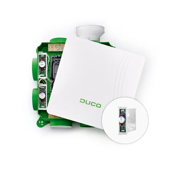 Image produit de l'unité DucoBox Focus MEV qui peut être utilisée pour la ventilation zonale jusqu'à 11 zones